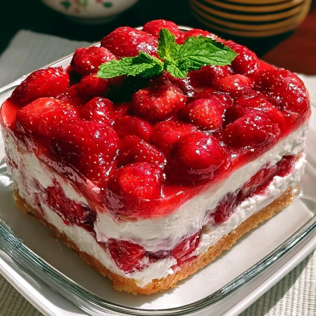 Strawberry Cold Cake