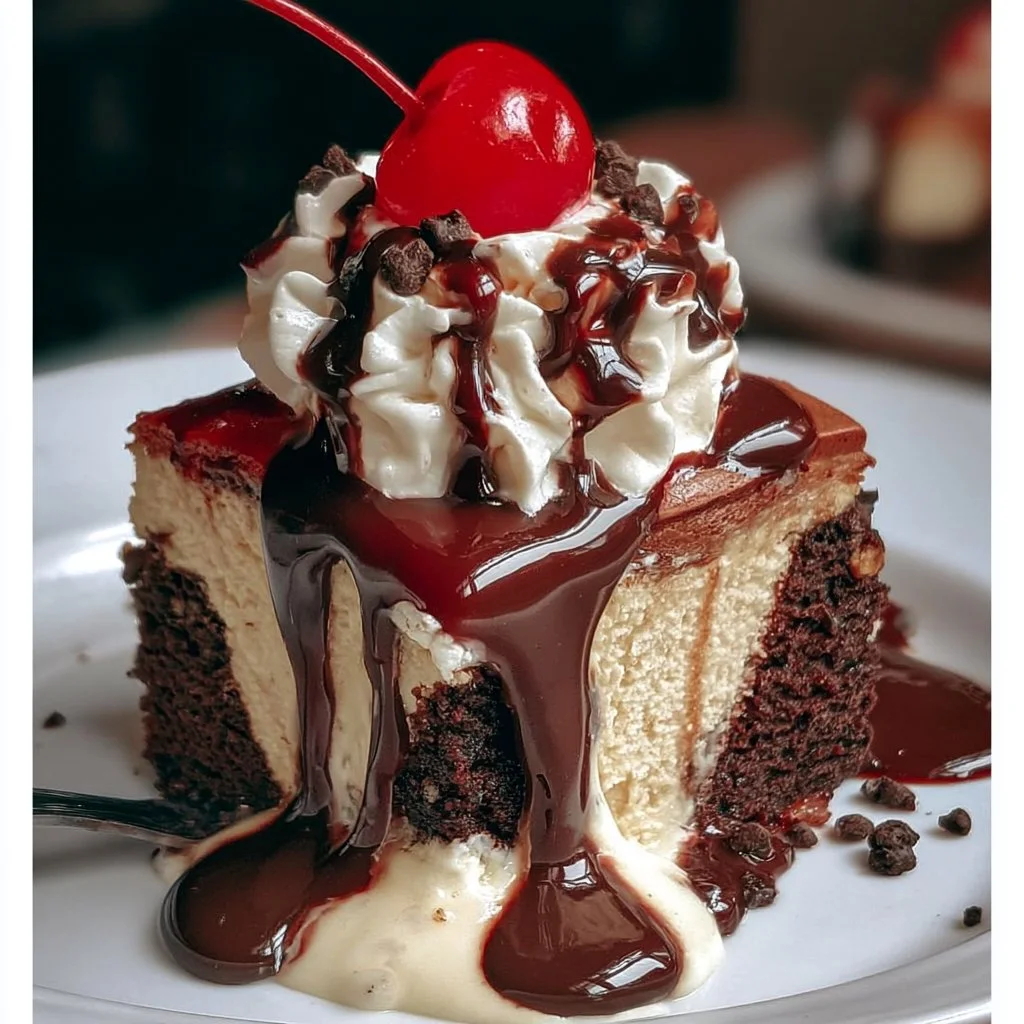 Sundae Brownie Cheesecake