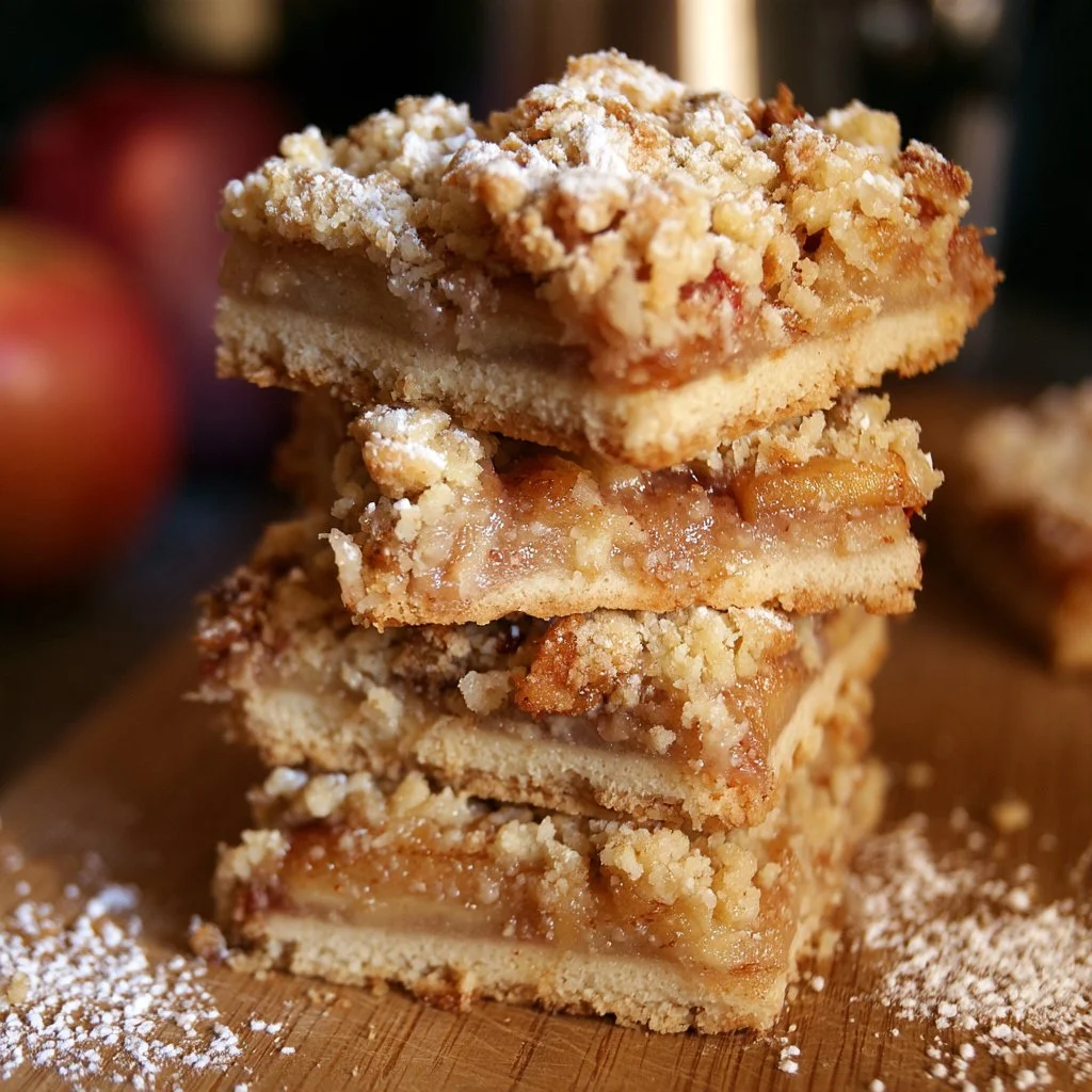 Apple Crumble Shortbread Bars