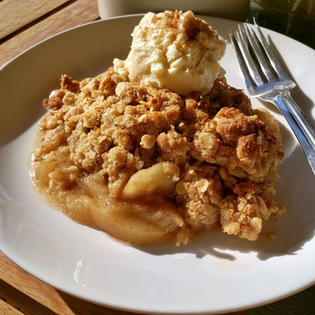 Apple Pear Ginger Crisp