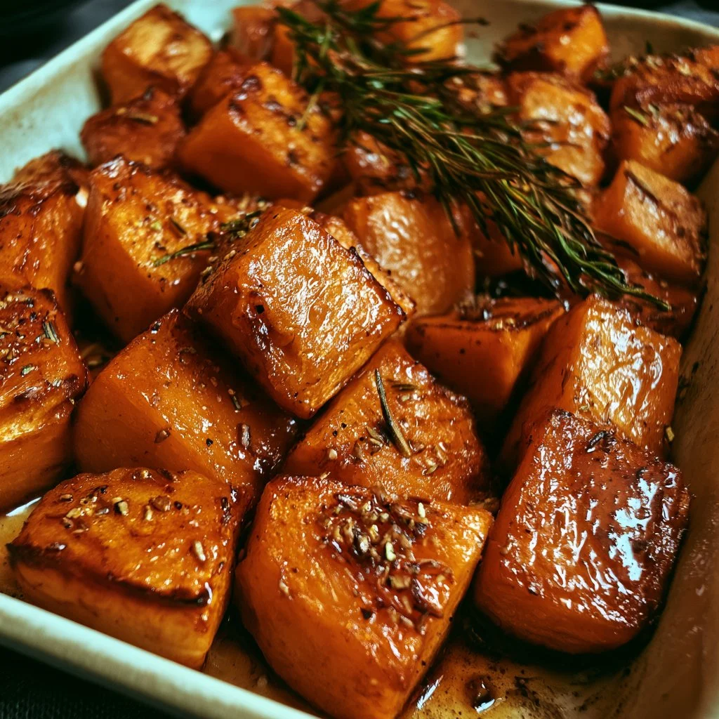 Balsamic Rosemary Roasted Butternut Squash