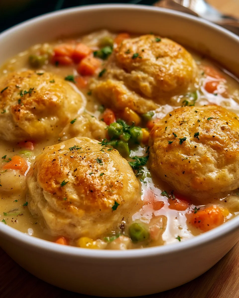 Biscuit Vegetable Pot Pie