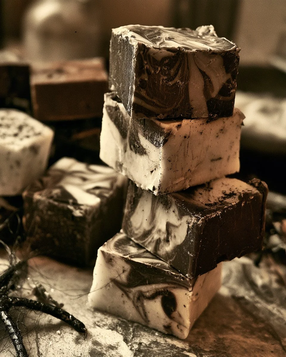 Black and White Halloween Fudge