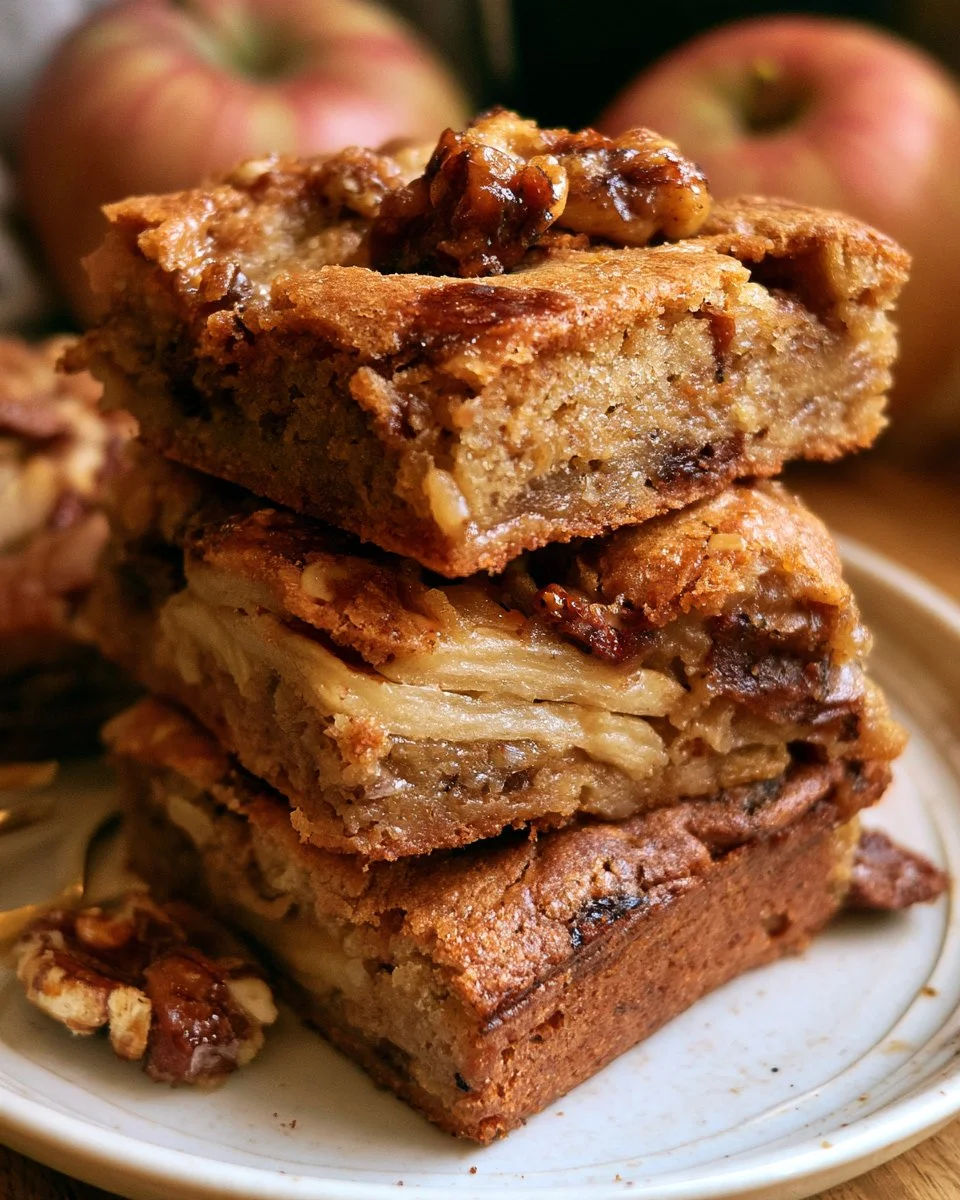 Brown Butter Apple Blondies