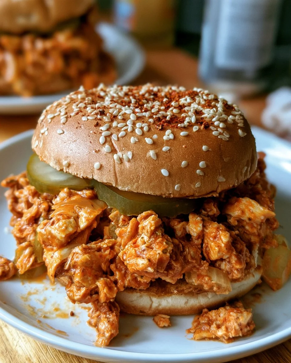 Buffalo Chicken Sloppy Joes