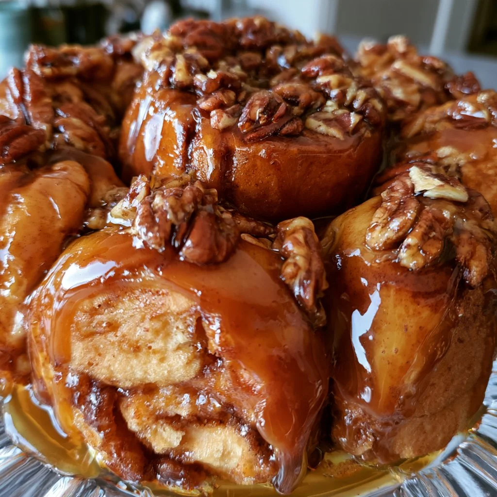Caramel Pecan Cinnamon Roll Monkey Bread