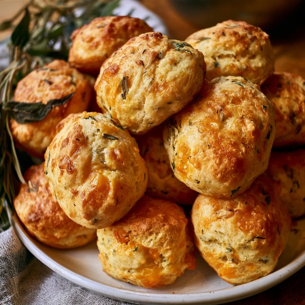 Cheddar Sage Biscuit Bites