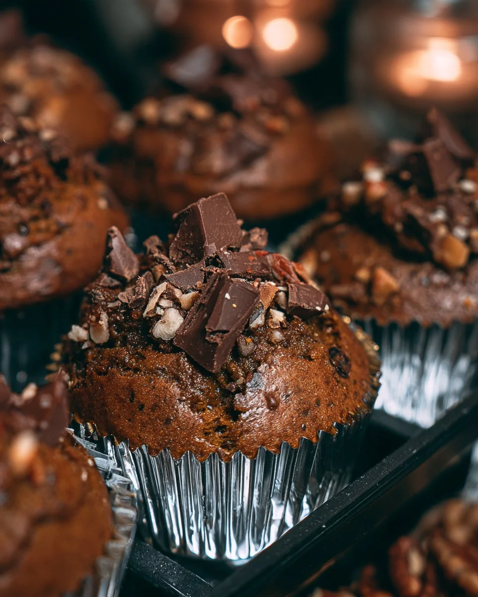 Chocolate Pumpkin Muffins