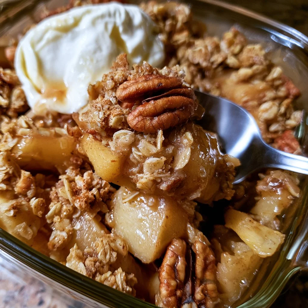 Classic Oat Pecan Apple Crisp