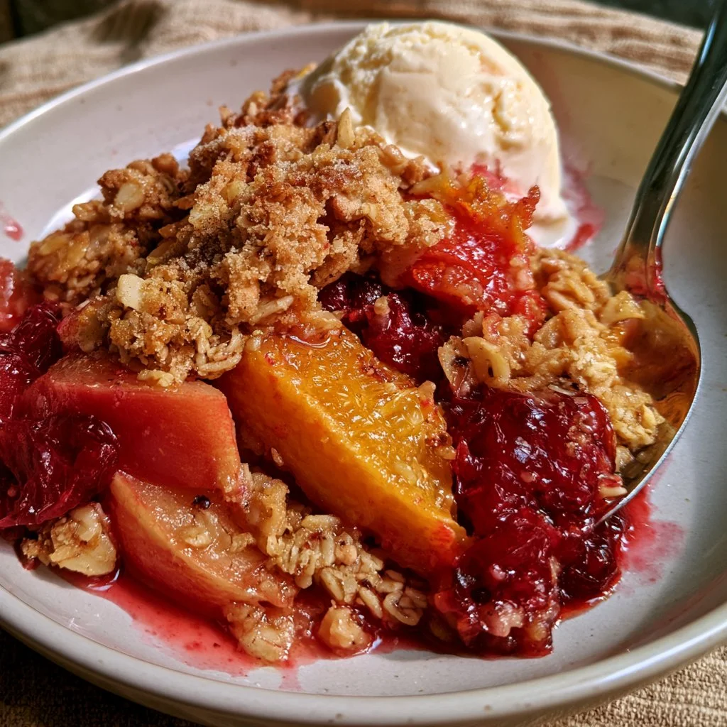 Cranberry Orange Apple Crisp