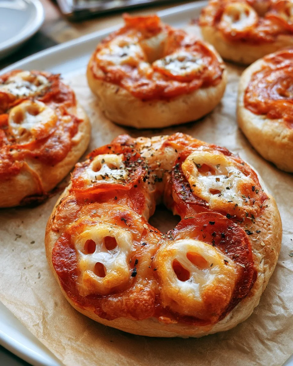 Ghost Pizza Bagels