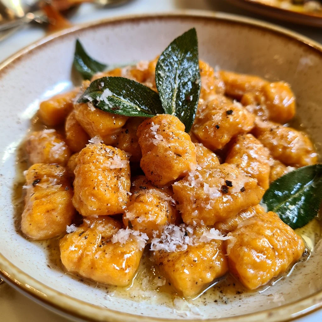 Homemade Pumpkin Gnocchi with Sage Brown Butter