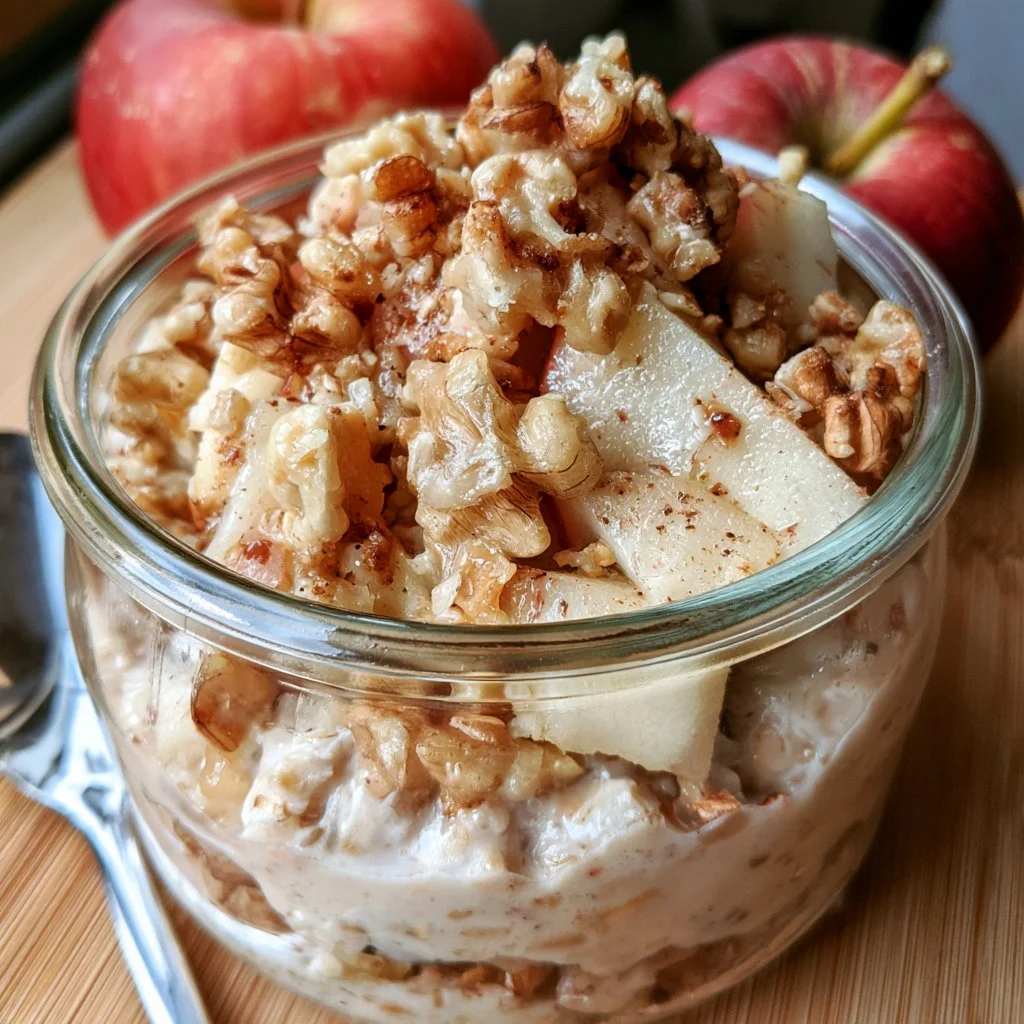 Honeycrisp Apple Walnut Overnight Oats