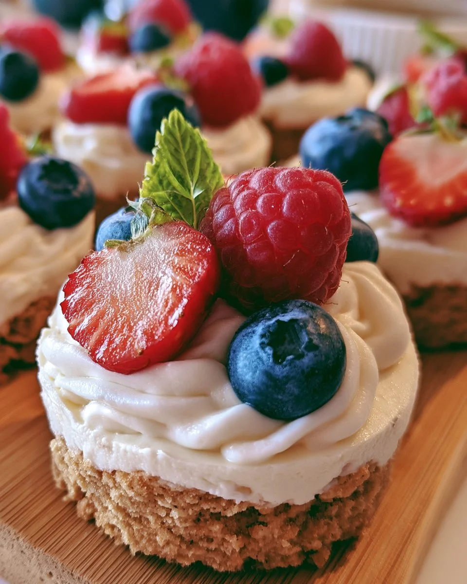 Mini Cookie Crust Cheesecakes