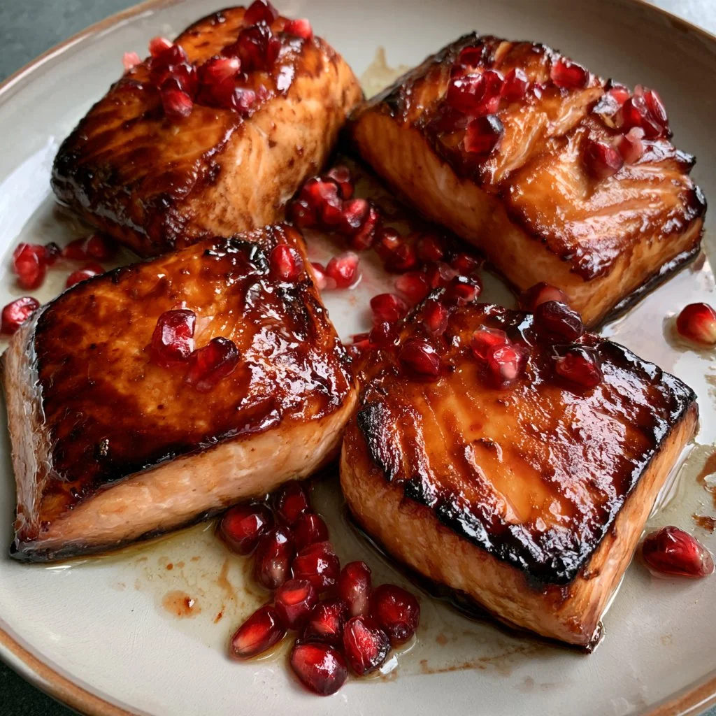Pomegranate Glazed Salmon