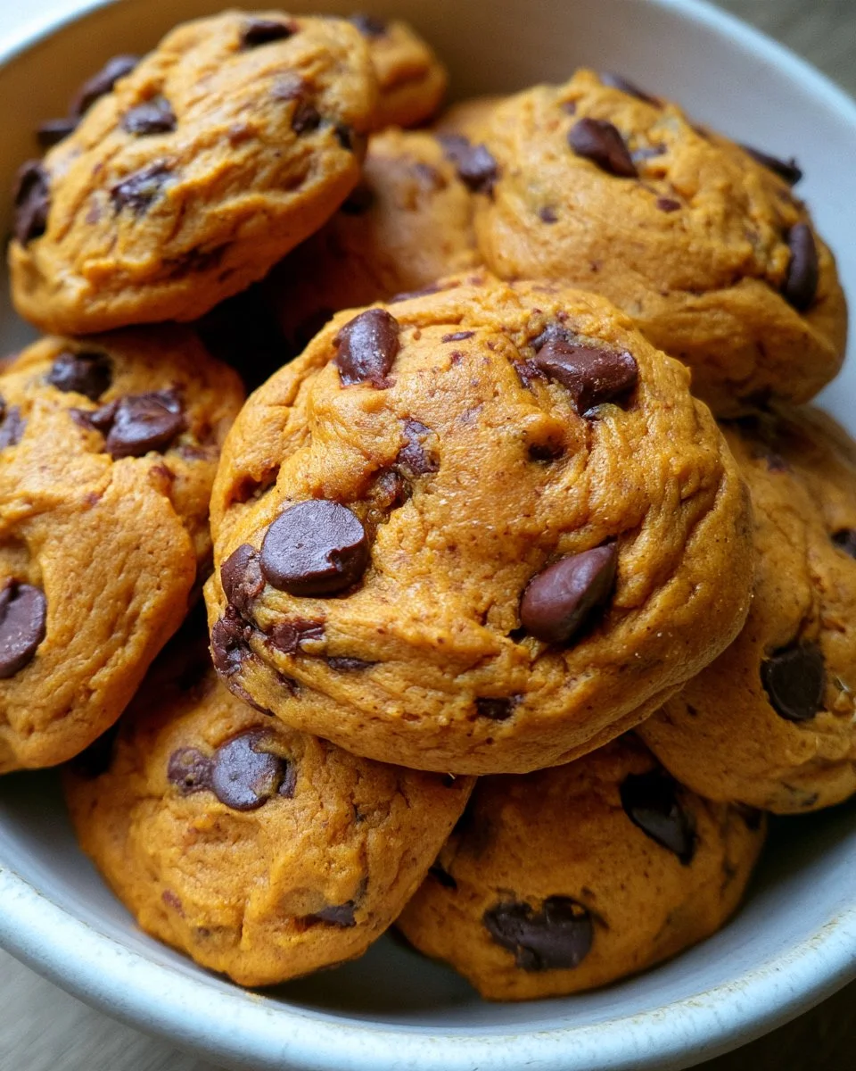 Pumpkin Chocolate Chip Cookies