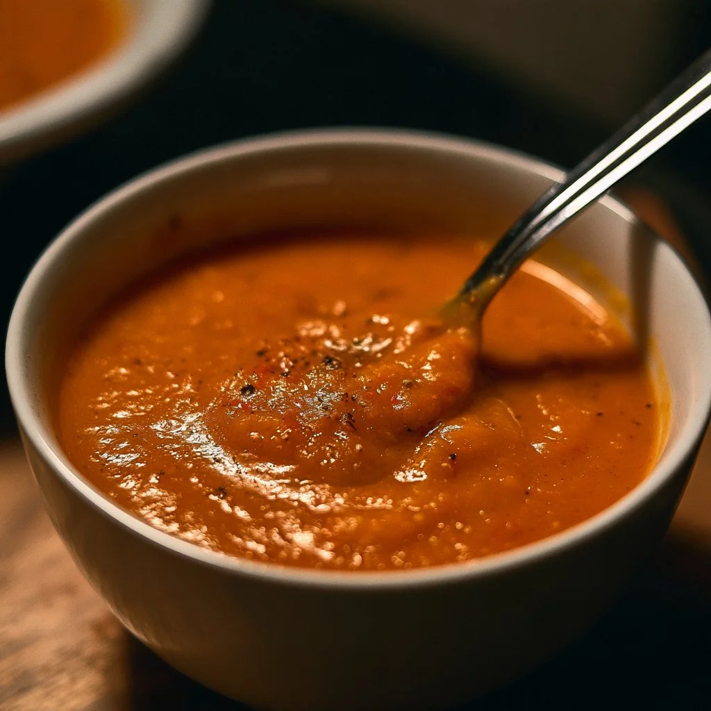 Roasted Red Pepper Butternut Squash Soup