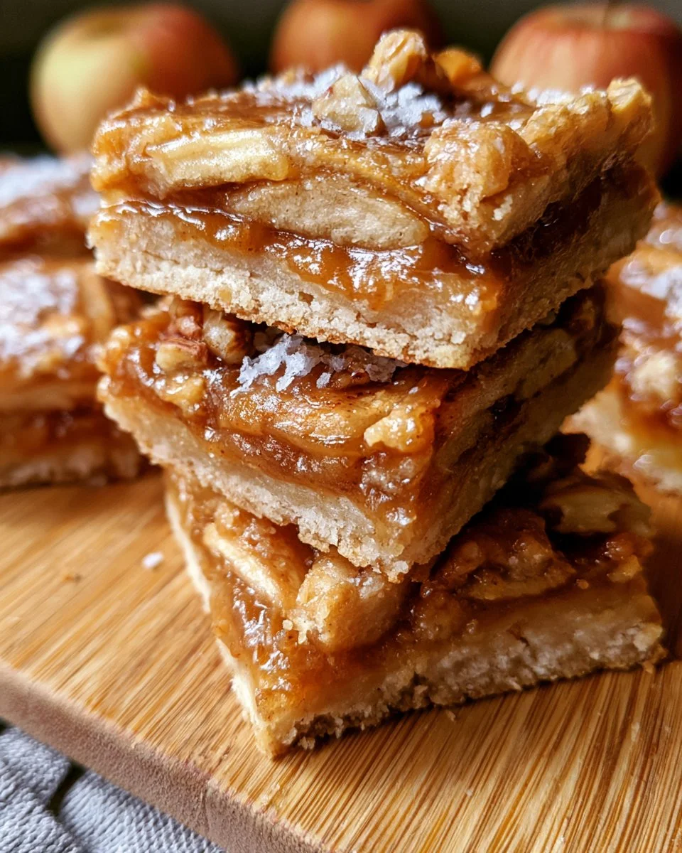 Salted Caramel Apple Pie Bars