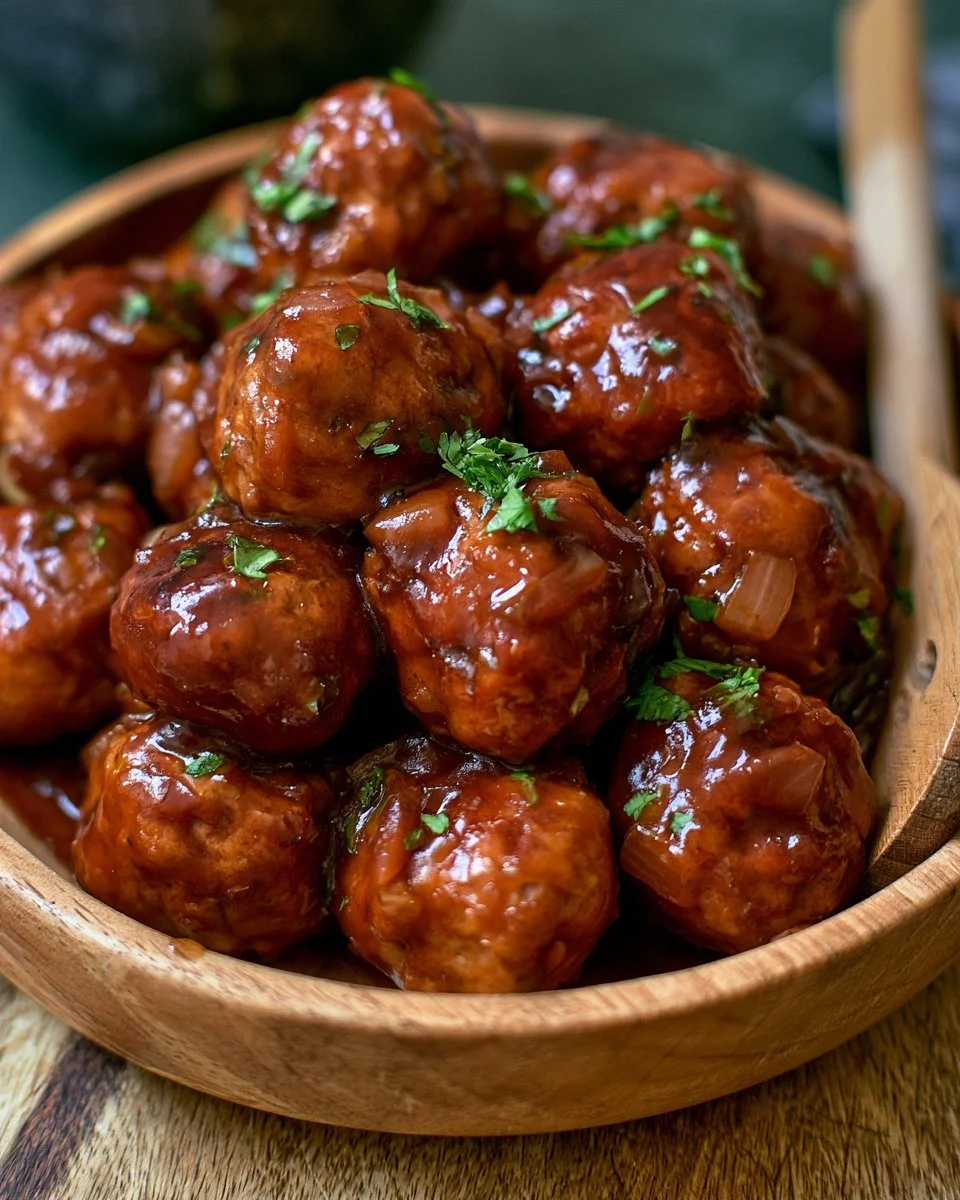 Slow Cooker BBQ Meatballs