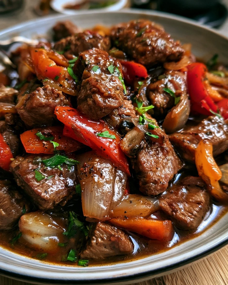 Slow Cooker Pepper Steak