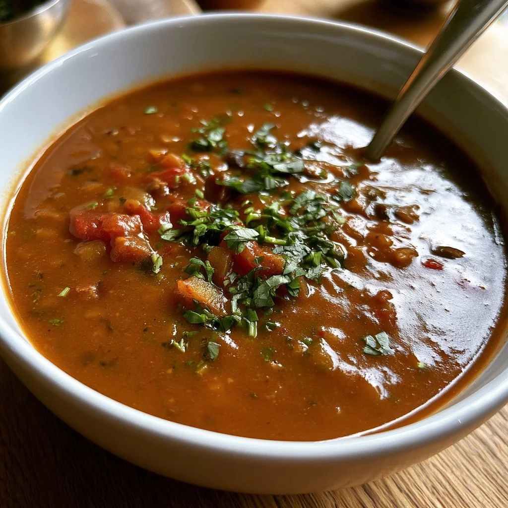 Smoky Chipotle Butternut Black Bean Soup