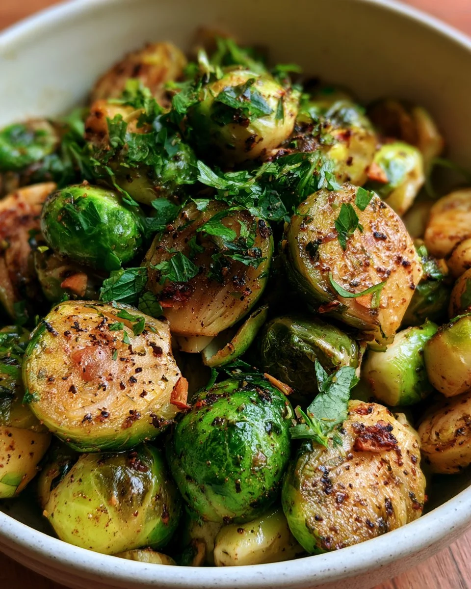 Warm Brussels Sprouts Salad